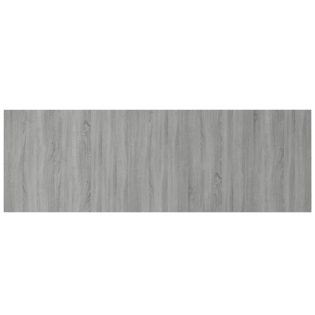 Vegghengt sengegavl grå sonoma 240x1,5x80 cm konstruert tre