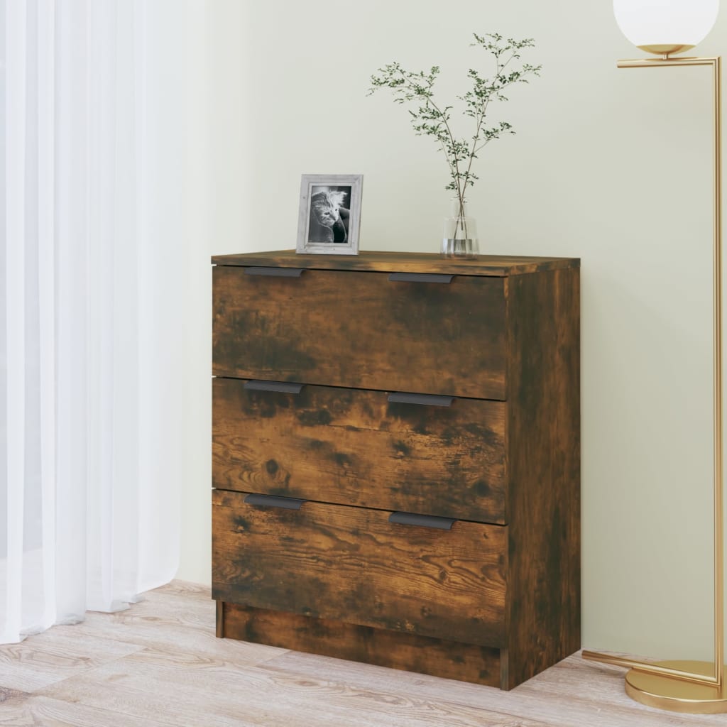 Skjenk røkt eik 60x30x70 cm konstruert tre