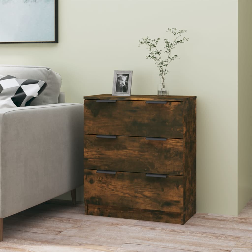 Skjenk røkt eik 60x30x70 cm konstruert tre