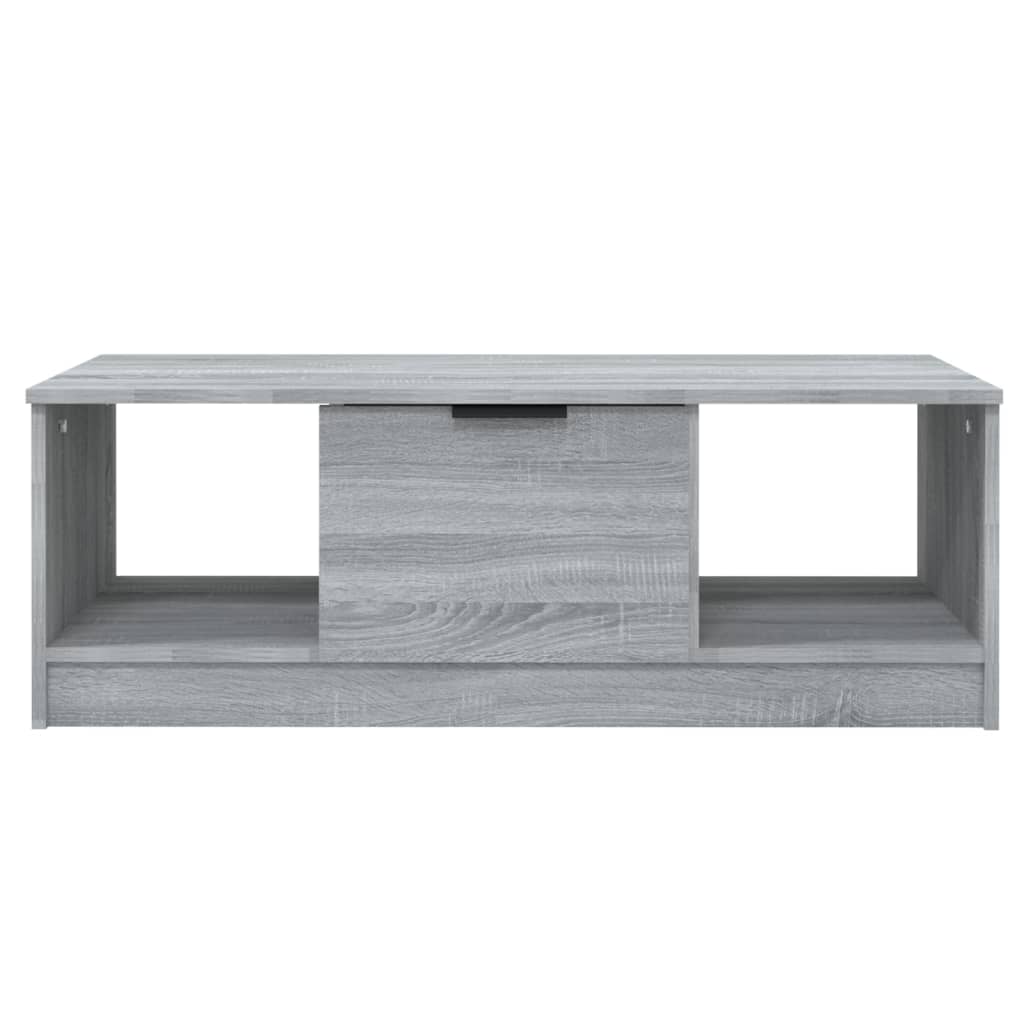 Salongbord grå sonoma 102x50x36 cm konstruert tre