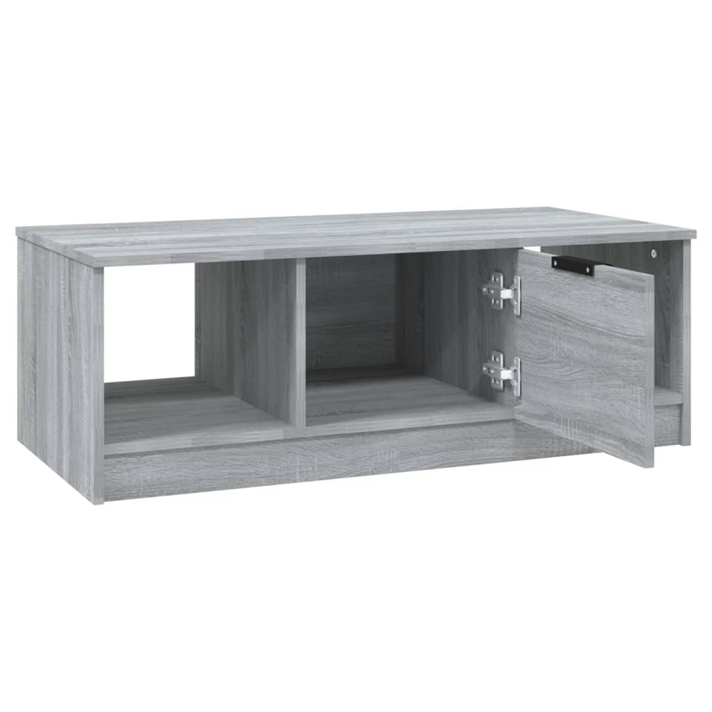 Salongbord grå sonoma 102x50x36 cm konstruert tre