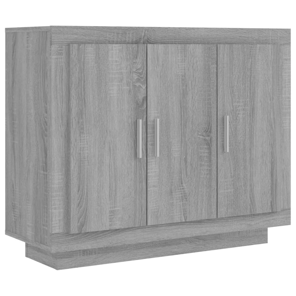 Skjenk grå sonoma 92x35x75 cm konstruert tre