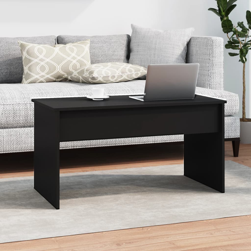 Salongbord svart 102x50,5x52,5 cm konstruert tre