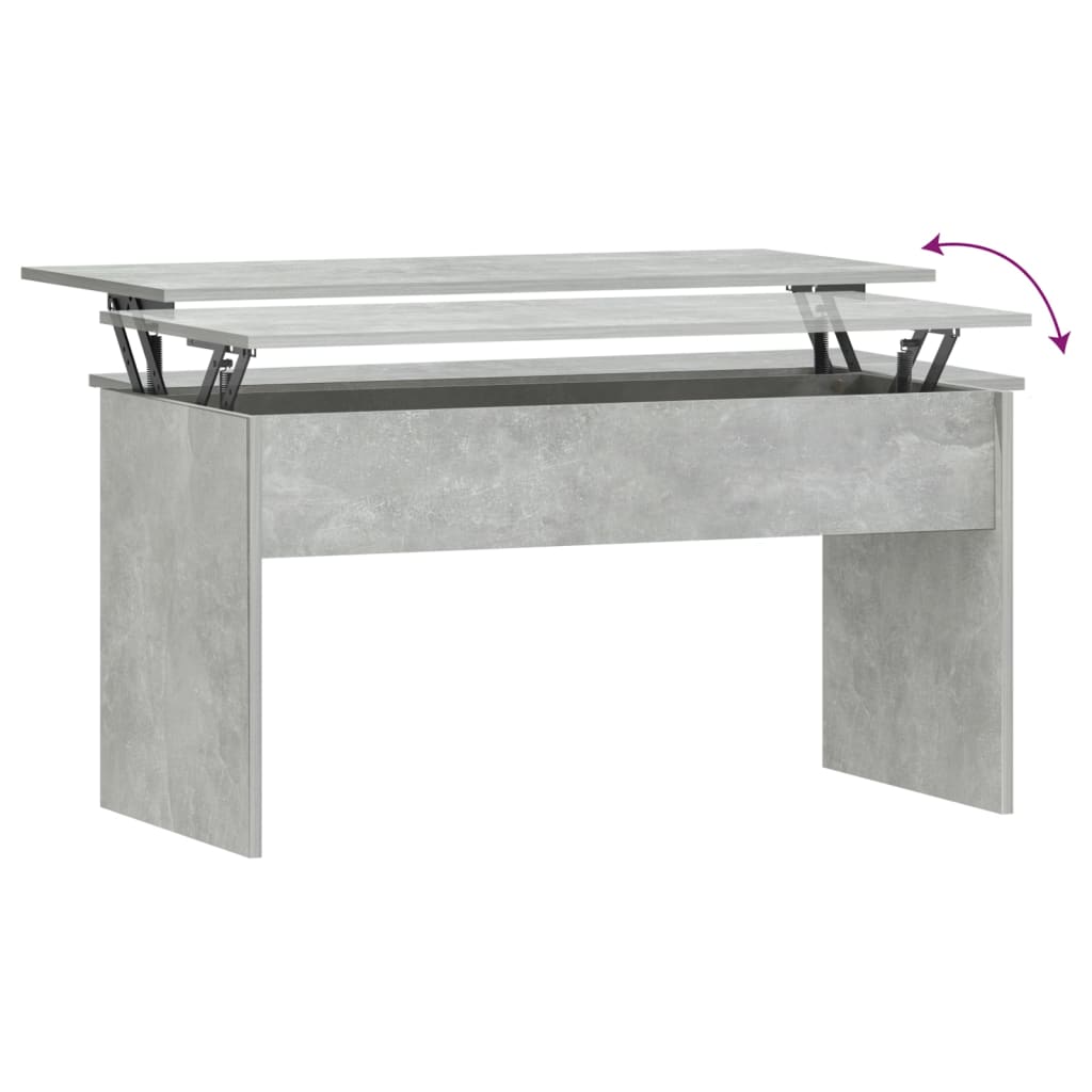 Salongbord betonggrå 102x50,5x52,5 cm konstruert tre