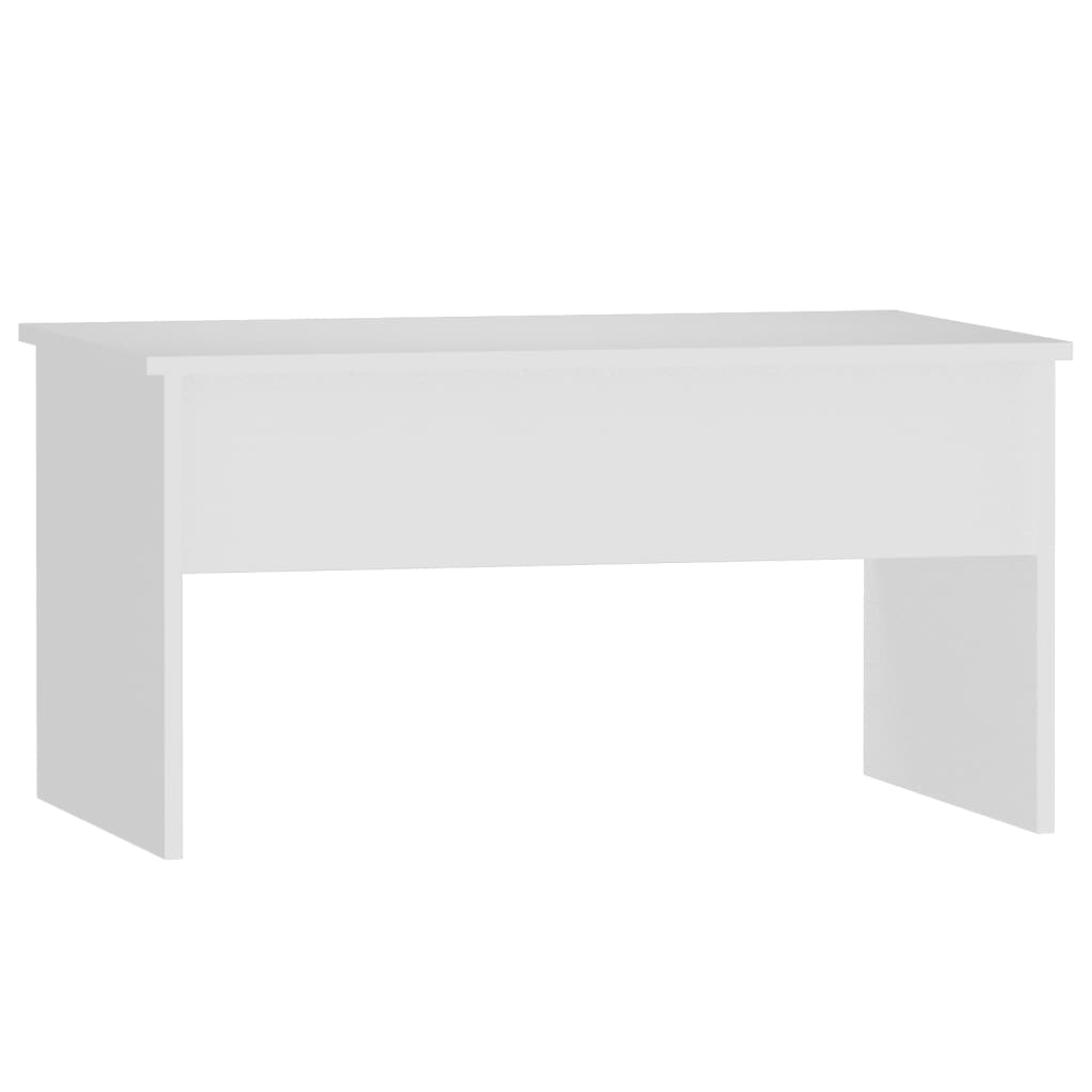 Salongbord hvit 80x50,5x41,5 cm konstruert tre