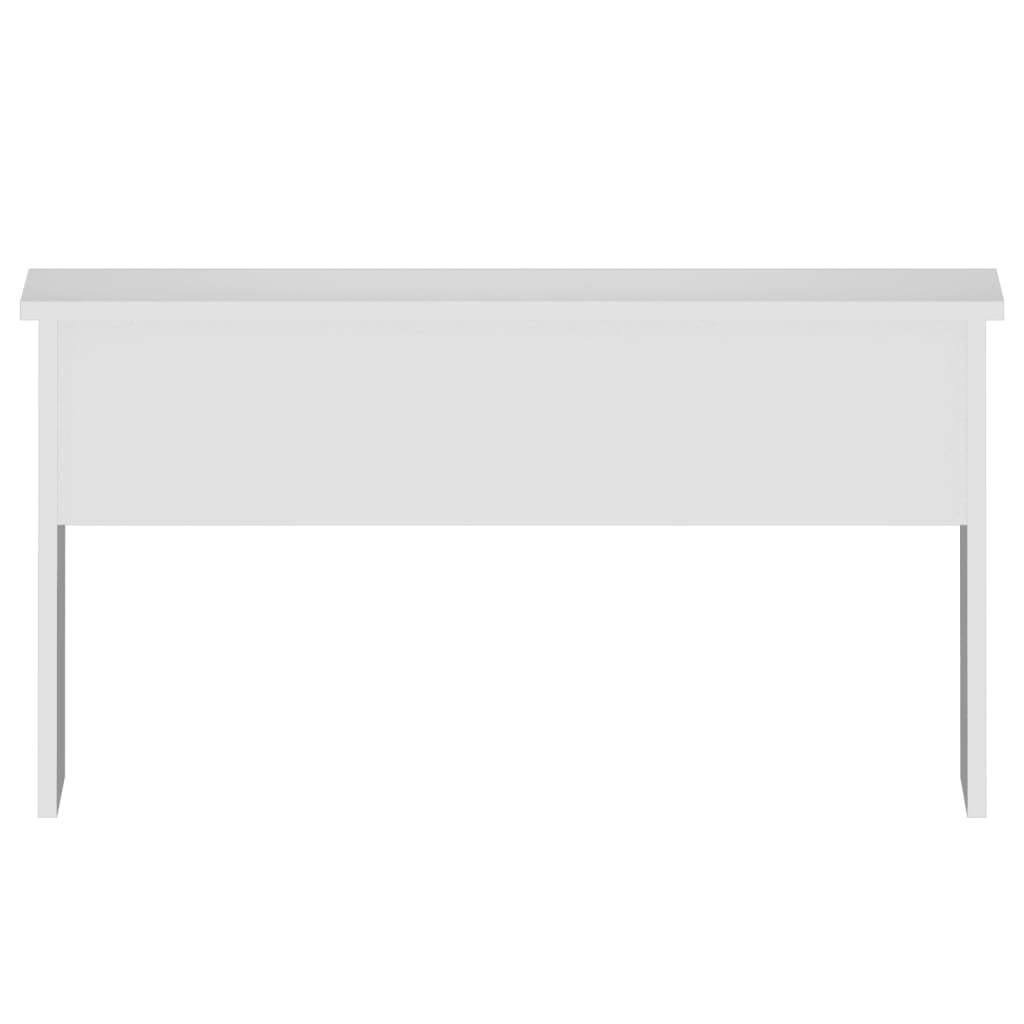 Salongbord hvit 80x50,5x41,5 cm konstruert tre