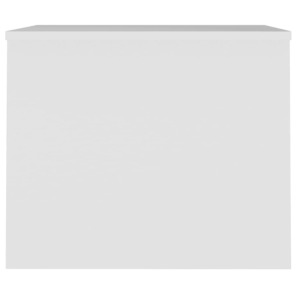 Salongbord hvit 80x50,5x41,5 cm konstruert tre