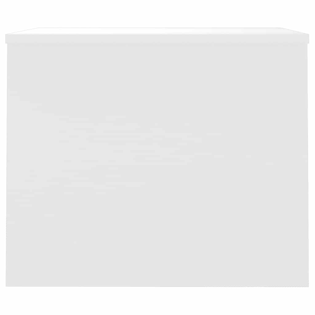Salongbord høyglans hvit 80x50,5x41,5 cm konstruert tre