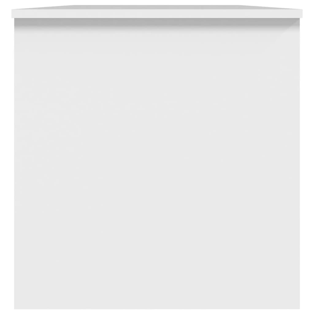 Salongbord hvit 102x50x52,5 cm konstruert tre
