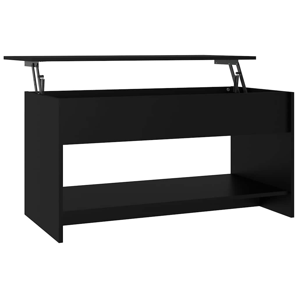 Salongbord svart 102x50x52,5 cm konstruert tre