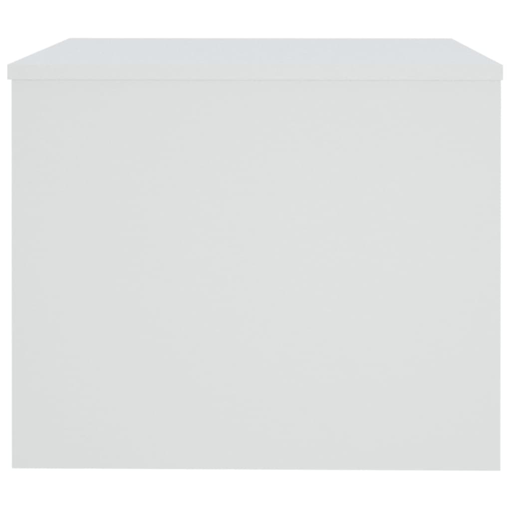 Salongbord hvit 80x50x40 cm konstruert tre