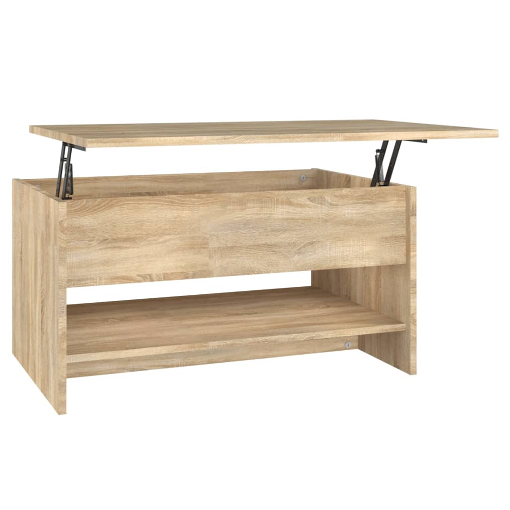 Salongbord sonoma eik 80x50x40 cm konstruert tre