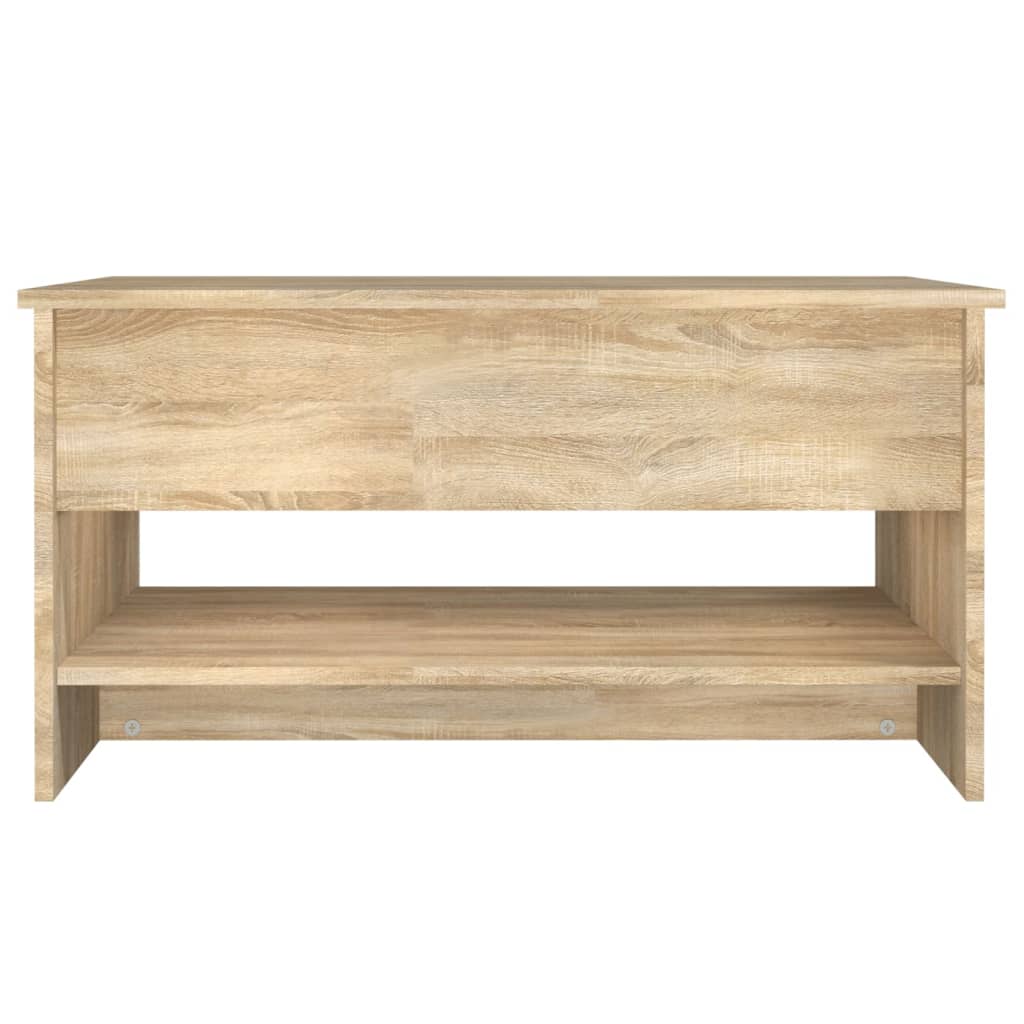 Salongbord sonoma eik 80x50x40 cm konstruert tre
