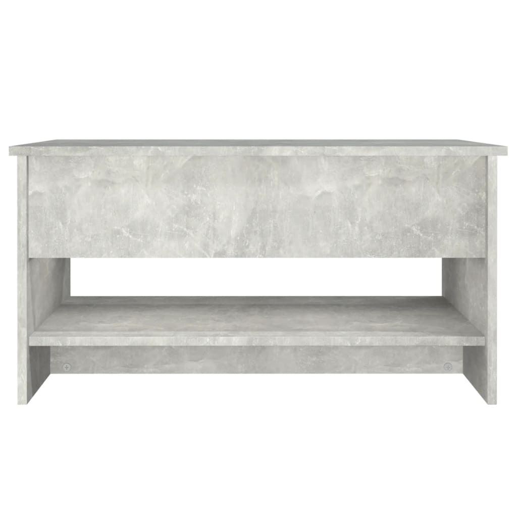 Salongbord betonggrå 80x50x40 cm konstruert tre