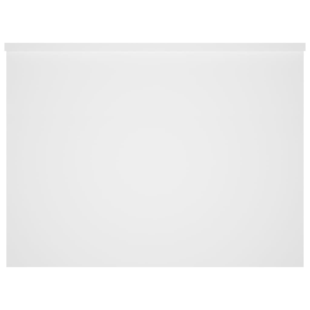 Salongbord hvit 80x55,5x41,5 cm konstruert tre