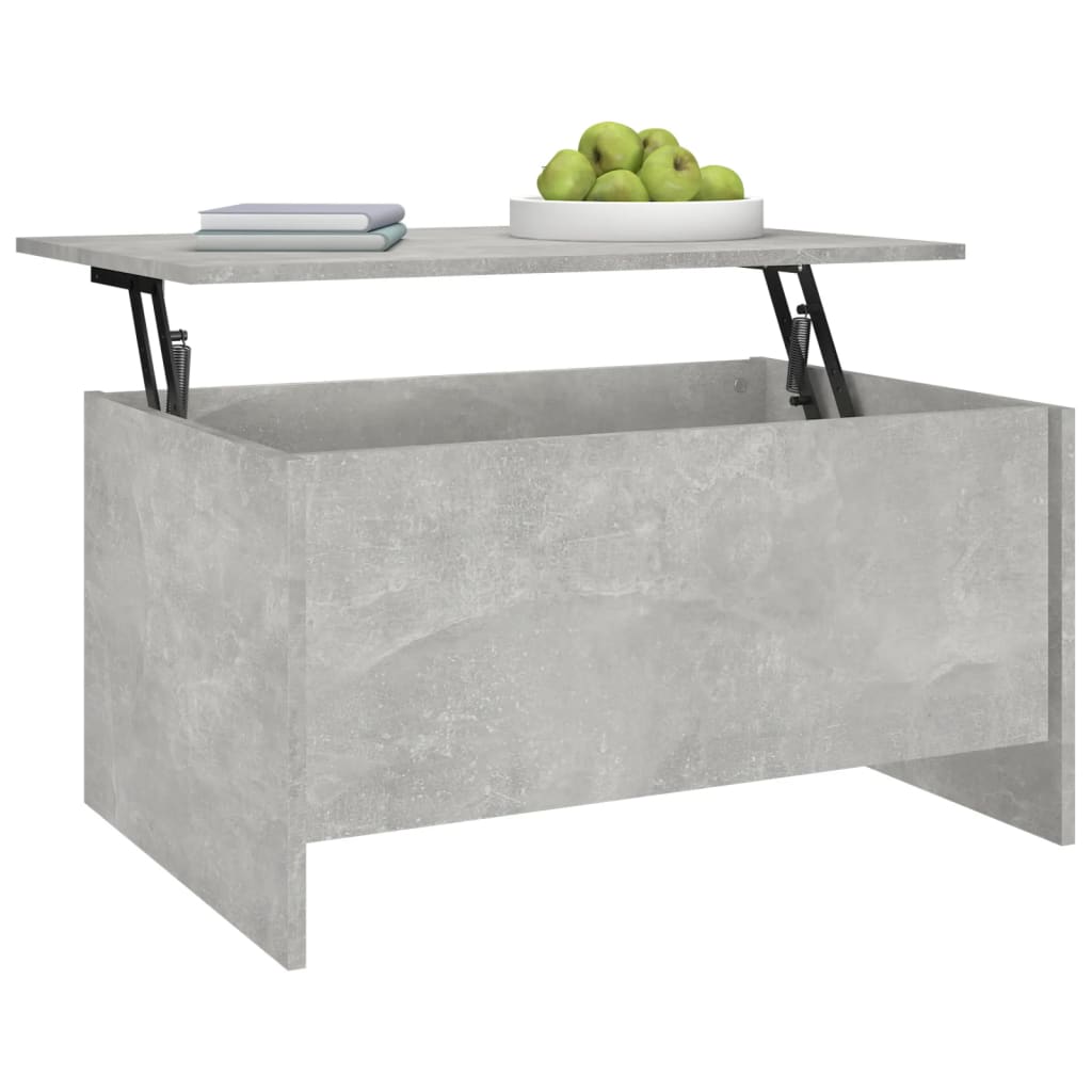 Salongbord betonggrå 80x55,5x41,5 cm konstruert tre