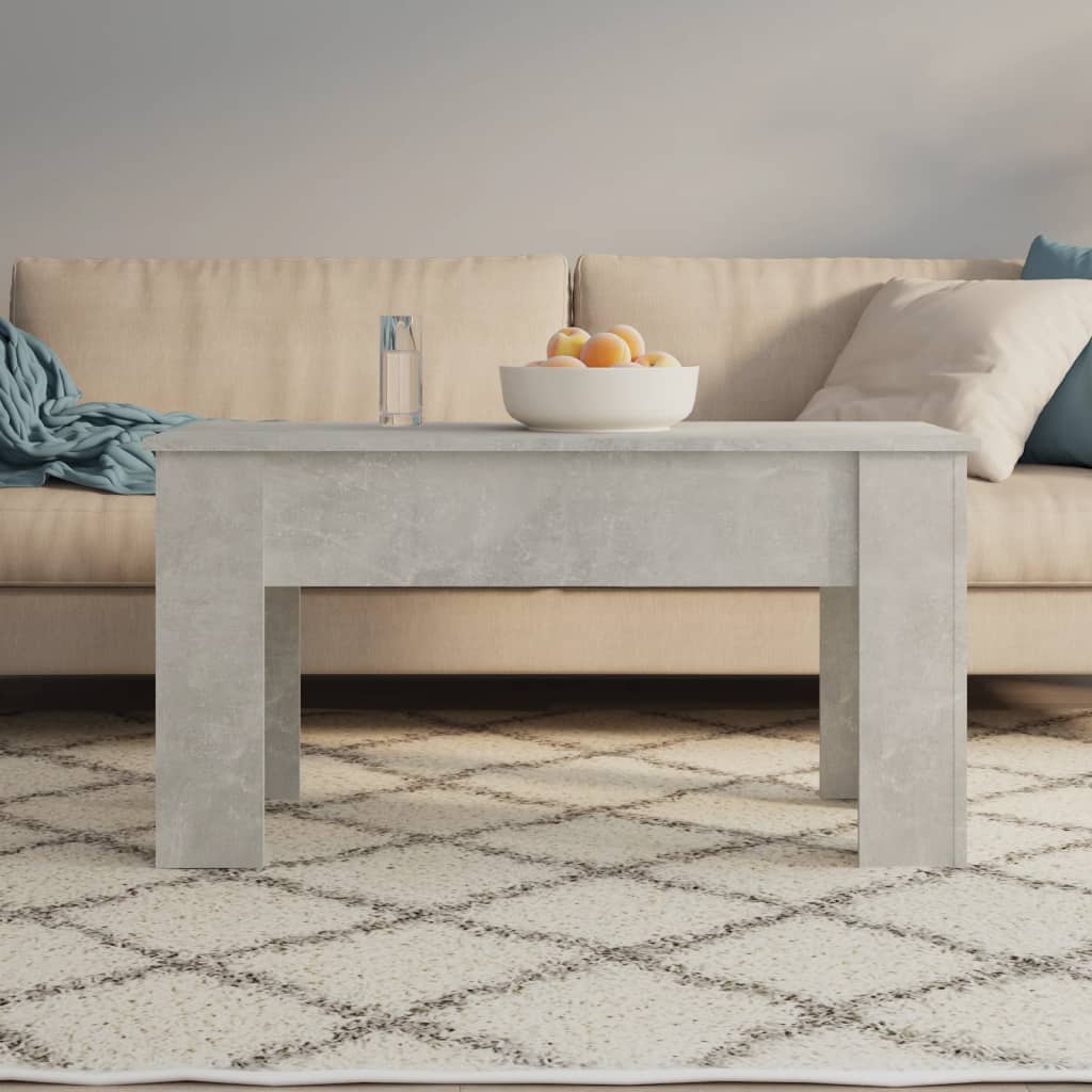 Salongbord betonggrå 101x49x52 cm konstruert tre