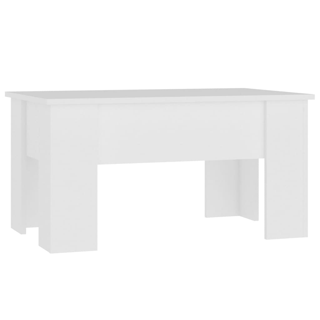 Salongbord hvit 79x49x41 cm konstruert tre