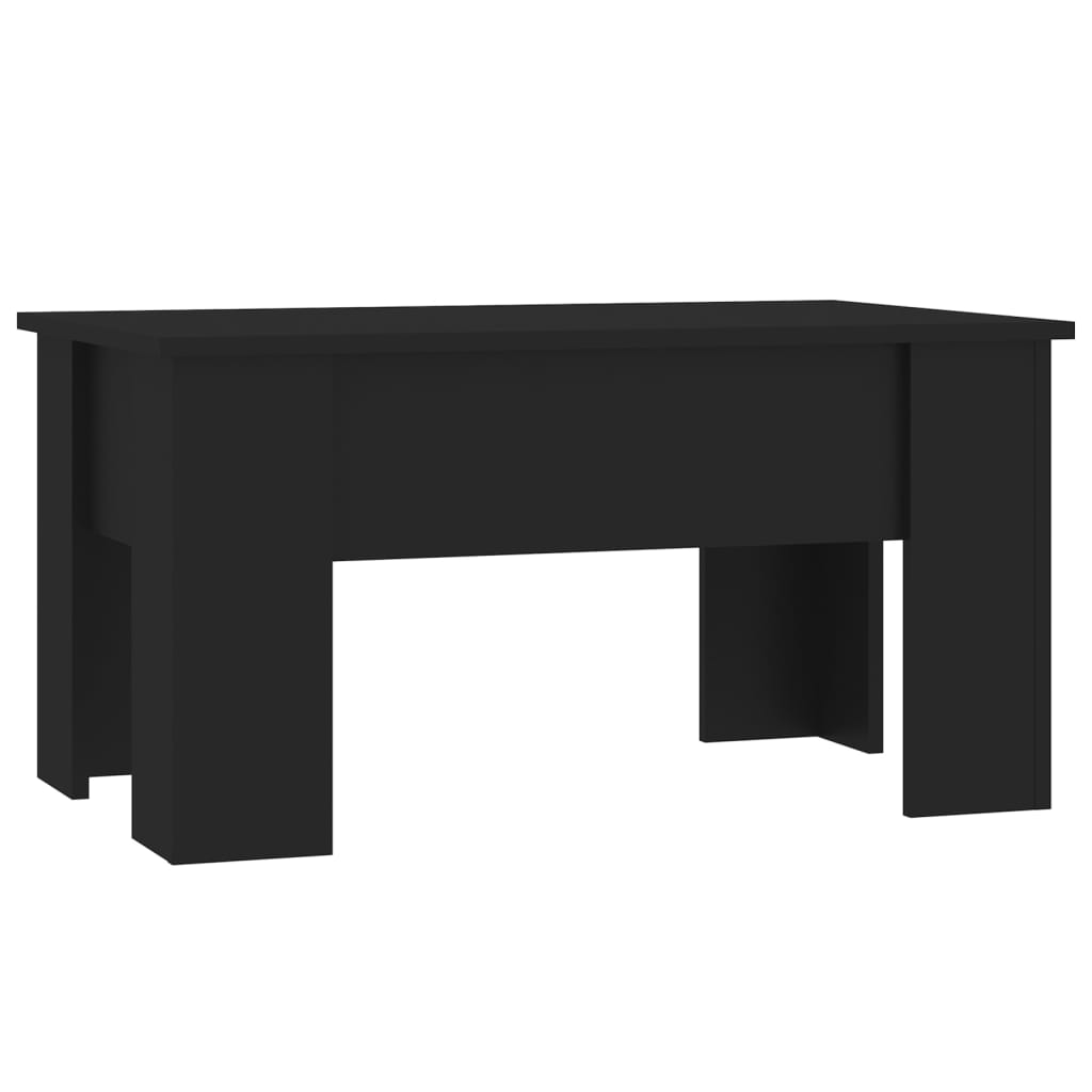 Salongbord svart 79x49x41 cm konstruert tre