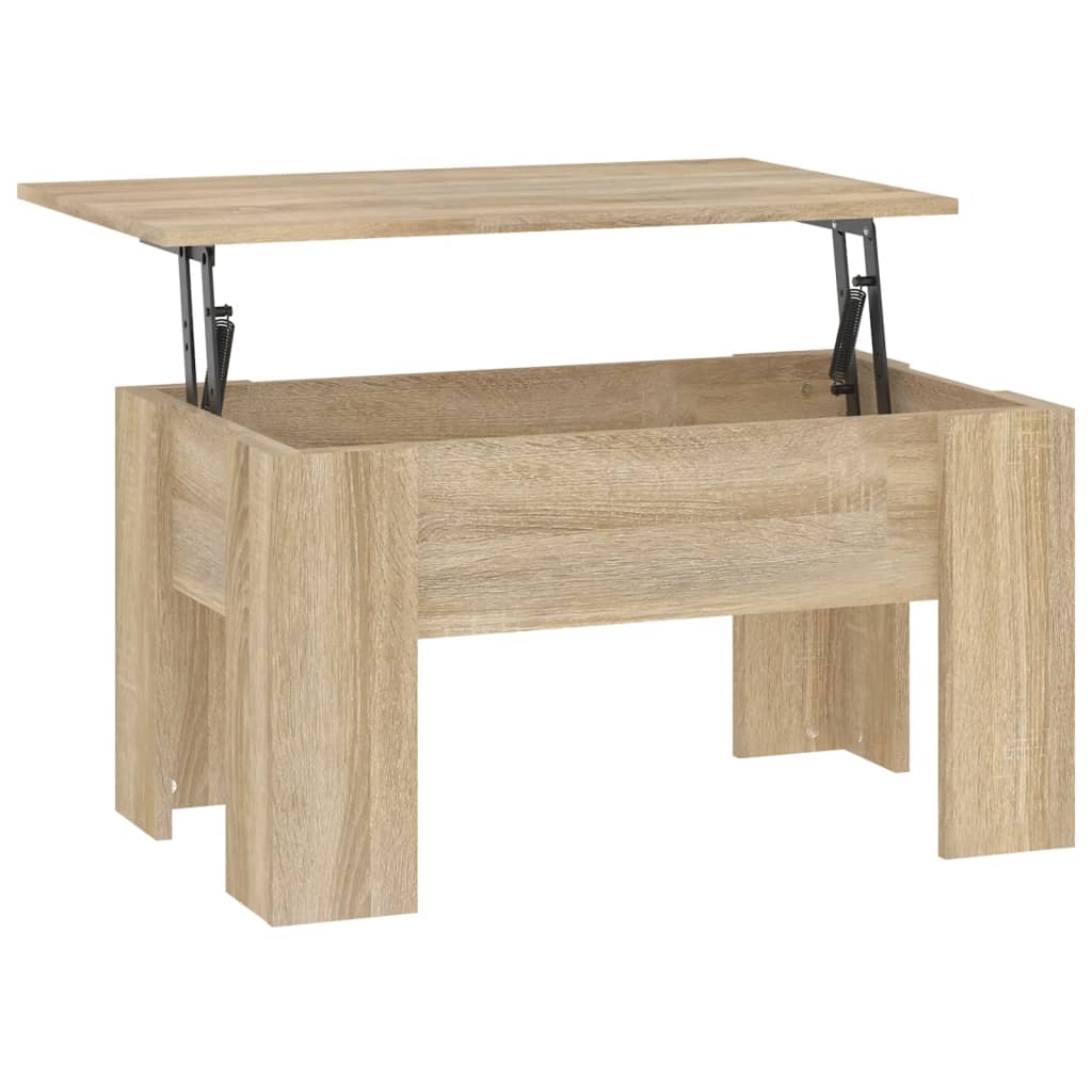 Salongbord sonoma eik 79x49x41 cm konstruert tre