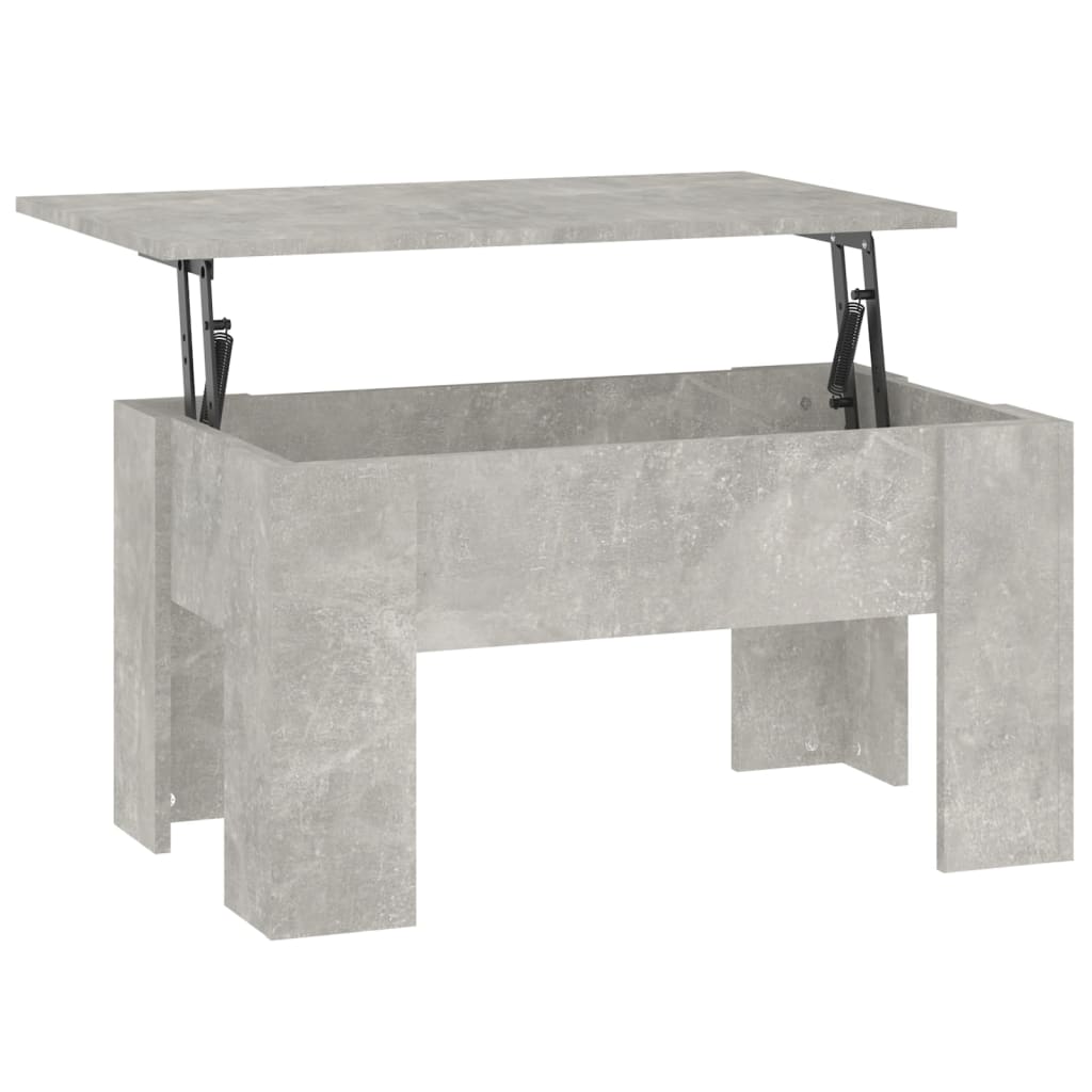 Salongbord betonggrå 79x49x41 cm konstruert tre