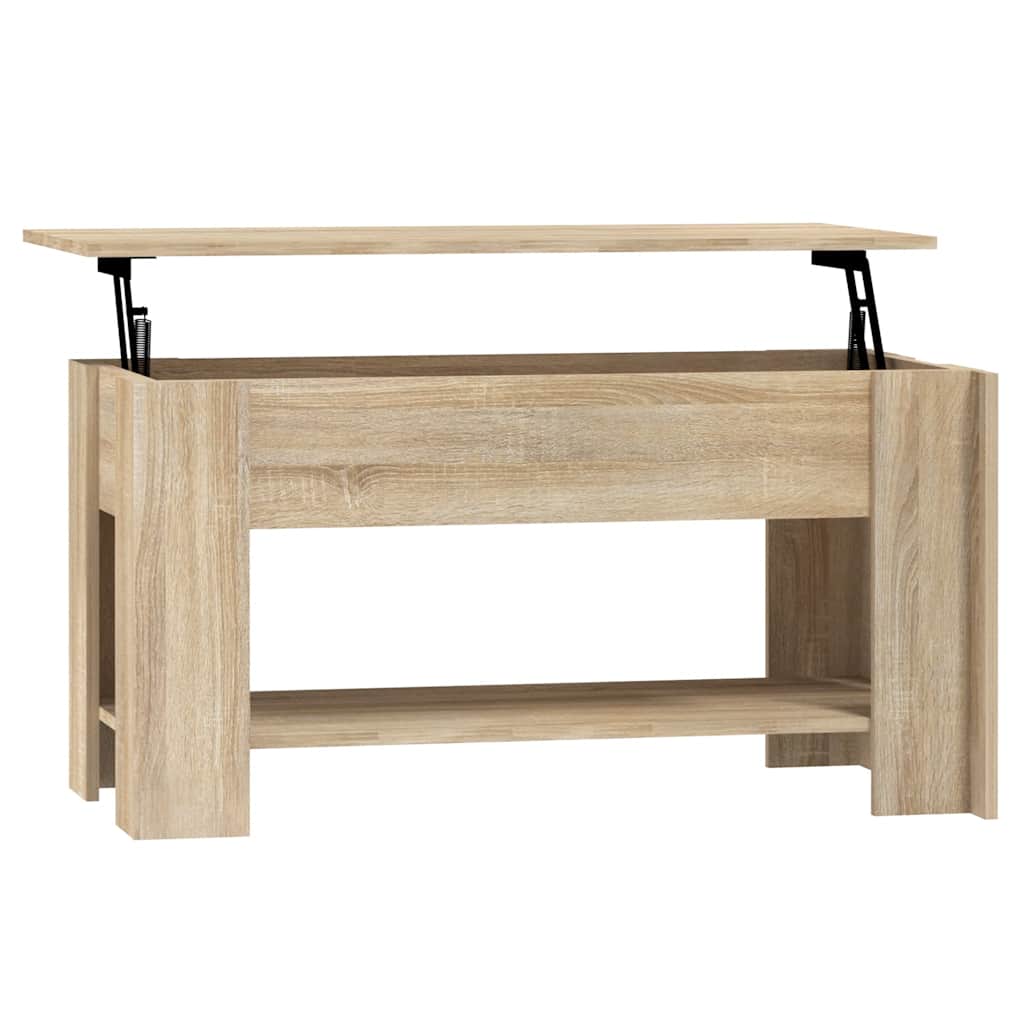 Salongbord sonoma eik 101x49x52 cm konstruert tre