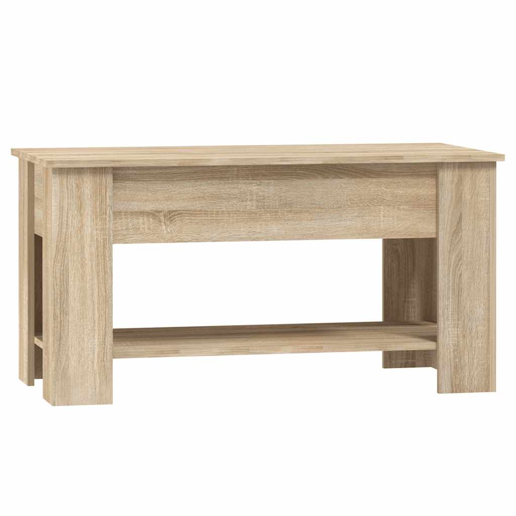 Salongbord sonoma eik 101x49x52 cm konstruert tre