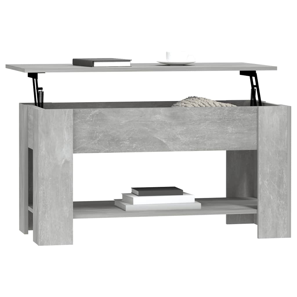 Salongbord betonggrå 101x49x52 cm konstruert tre