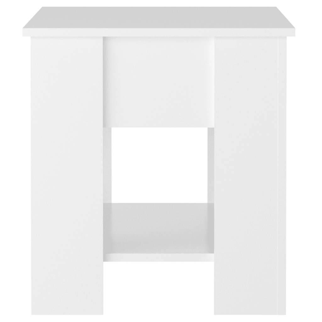 Salongbord høyglans hvit 101x49x52 cm konstruert tre