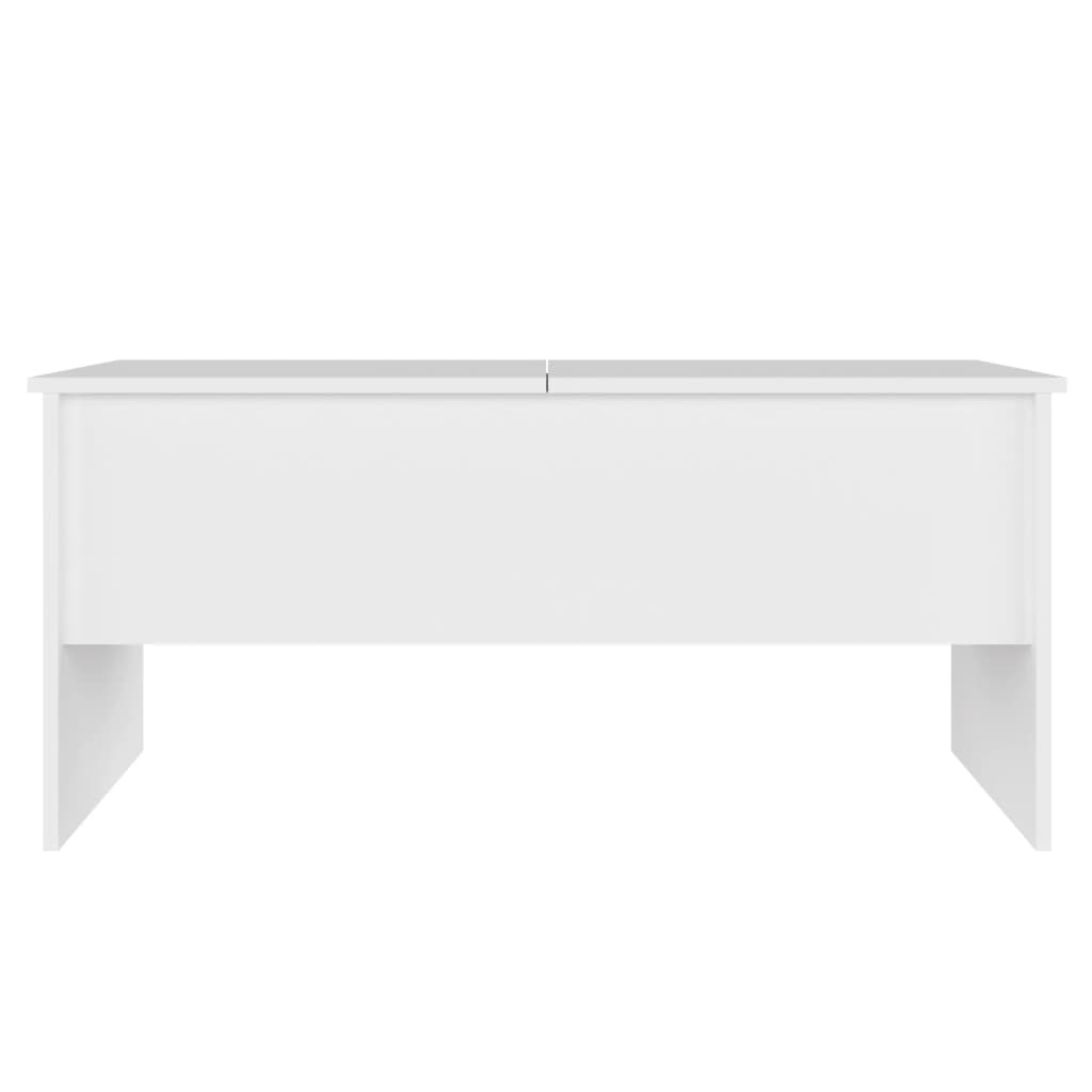 Salongbord hvit 102x50,5x46,5 cm konstruert tre