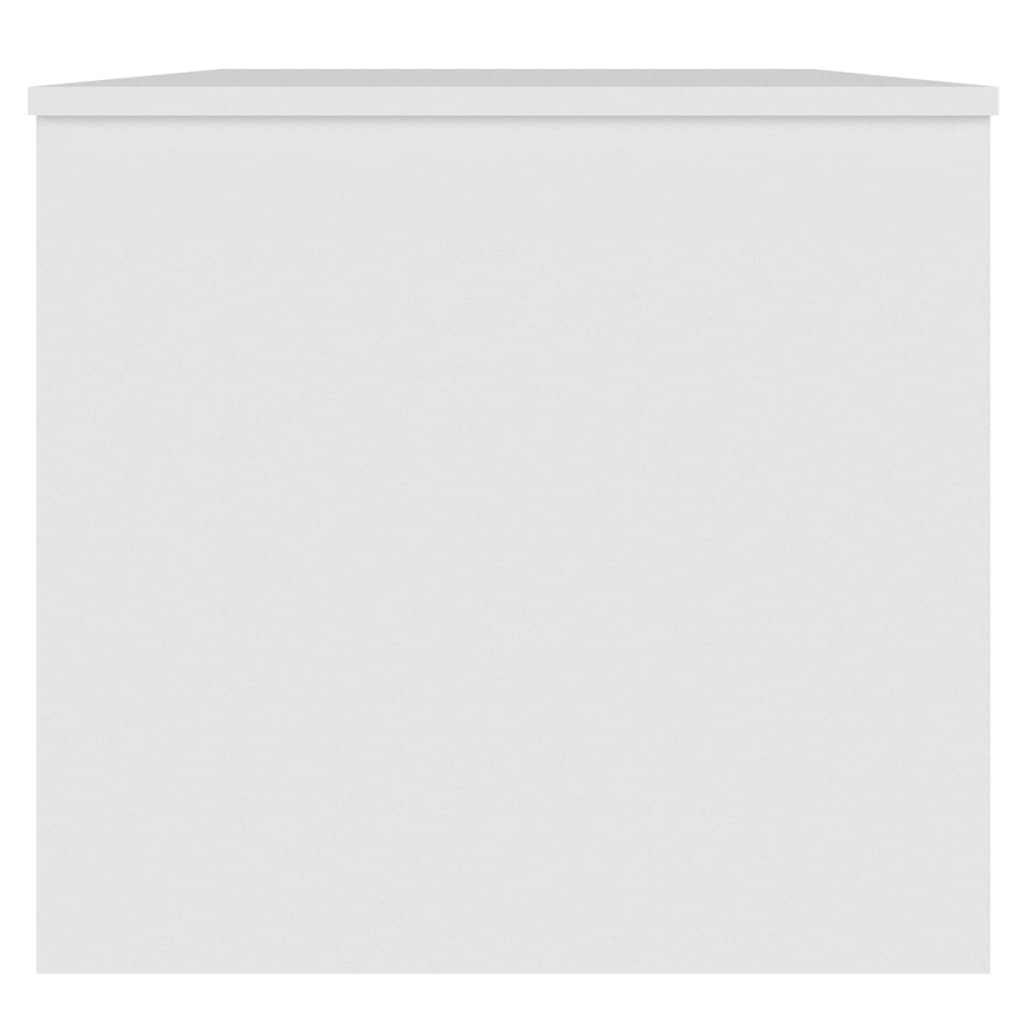 Salongbord hvit 102x50,5x46,5 cm konstruert tre