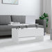 Salongbord hvit 102x50,5x46,5 cm konstruert tre