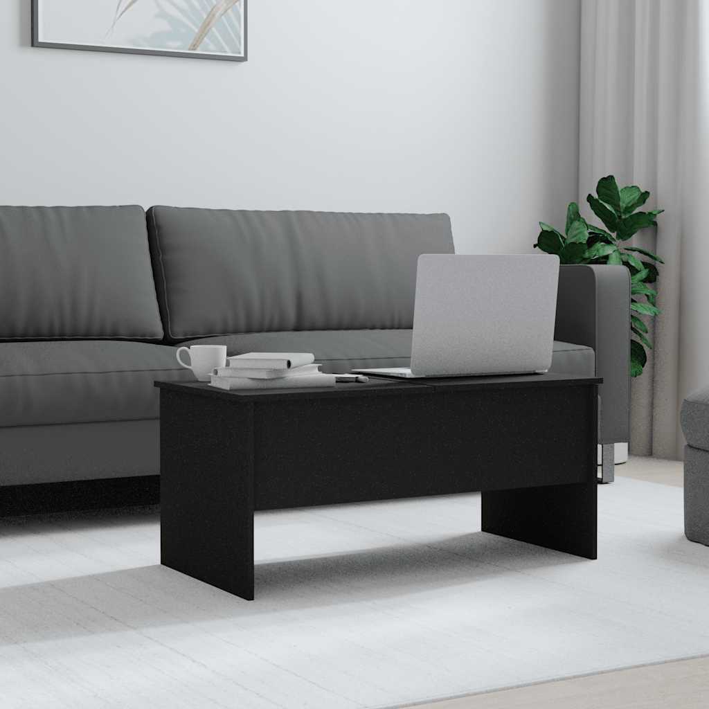 Salongbord svart 102x50,5x46,5 cm konstruert tre