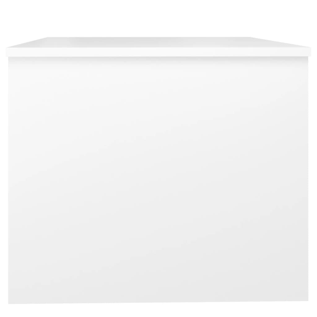 Salongbord hvit 80x50x42,5 cm konstruert tre