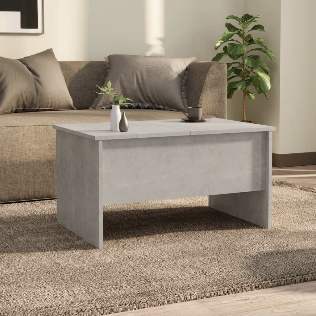 Salongbord betonggrå 80x50x42,5 cm konstruert tre