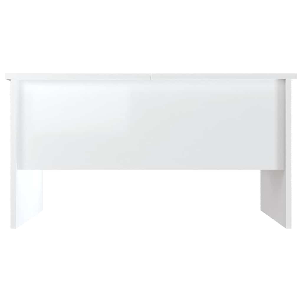 Salongbord høyglans hvit 80x50x42,5 cm konstruert tre
