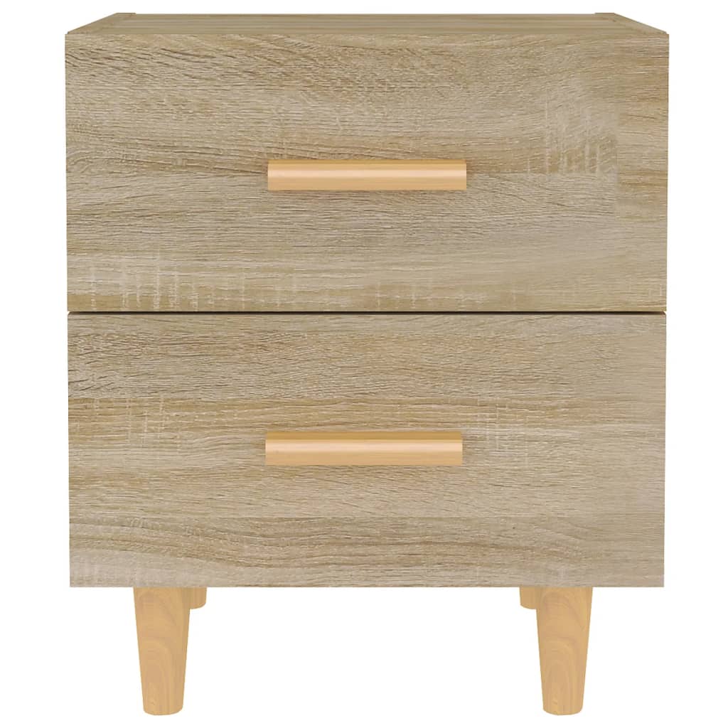 Nattbord 2 stk sonoma eik 40x35x47,5 cm