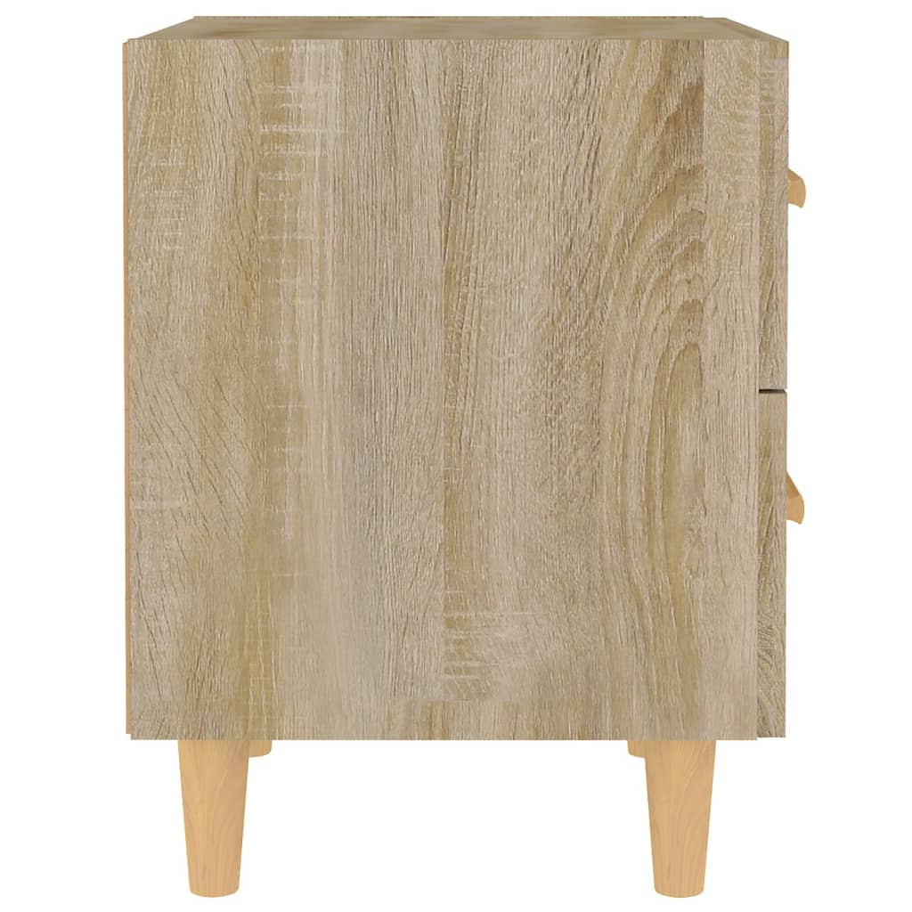 Nattbord 2 stk sonoma eik 40x35x47,5 cm