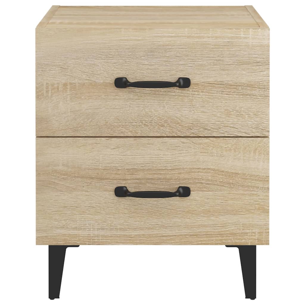 Nattbord 2 stk sonoma eik 40x35x47,5 cm