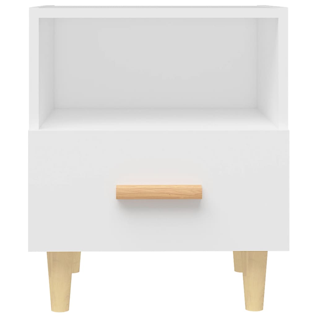 Nattbord 2 stk hvit 40x35x47 cm