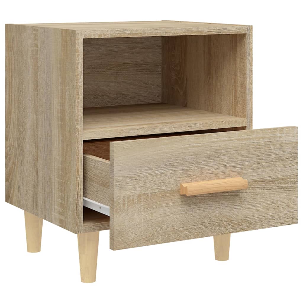 Nattbord 2 stk sonoma eik 40x35x47 cm