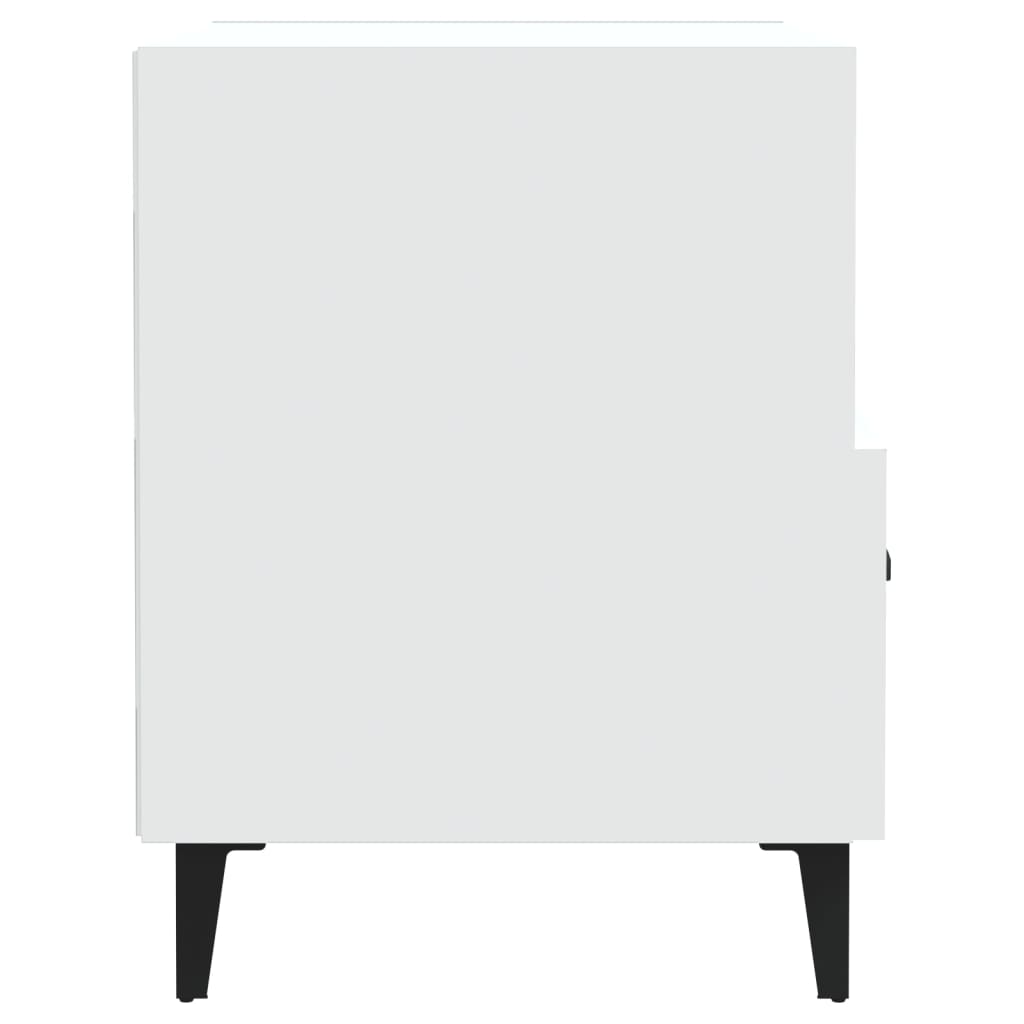 Nattbord 2 stk hvit konstruert tre