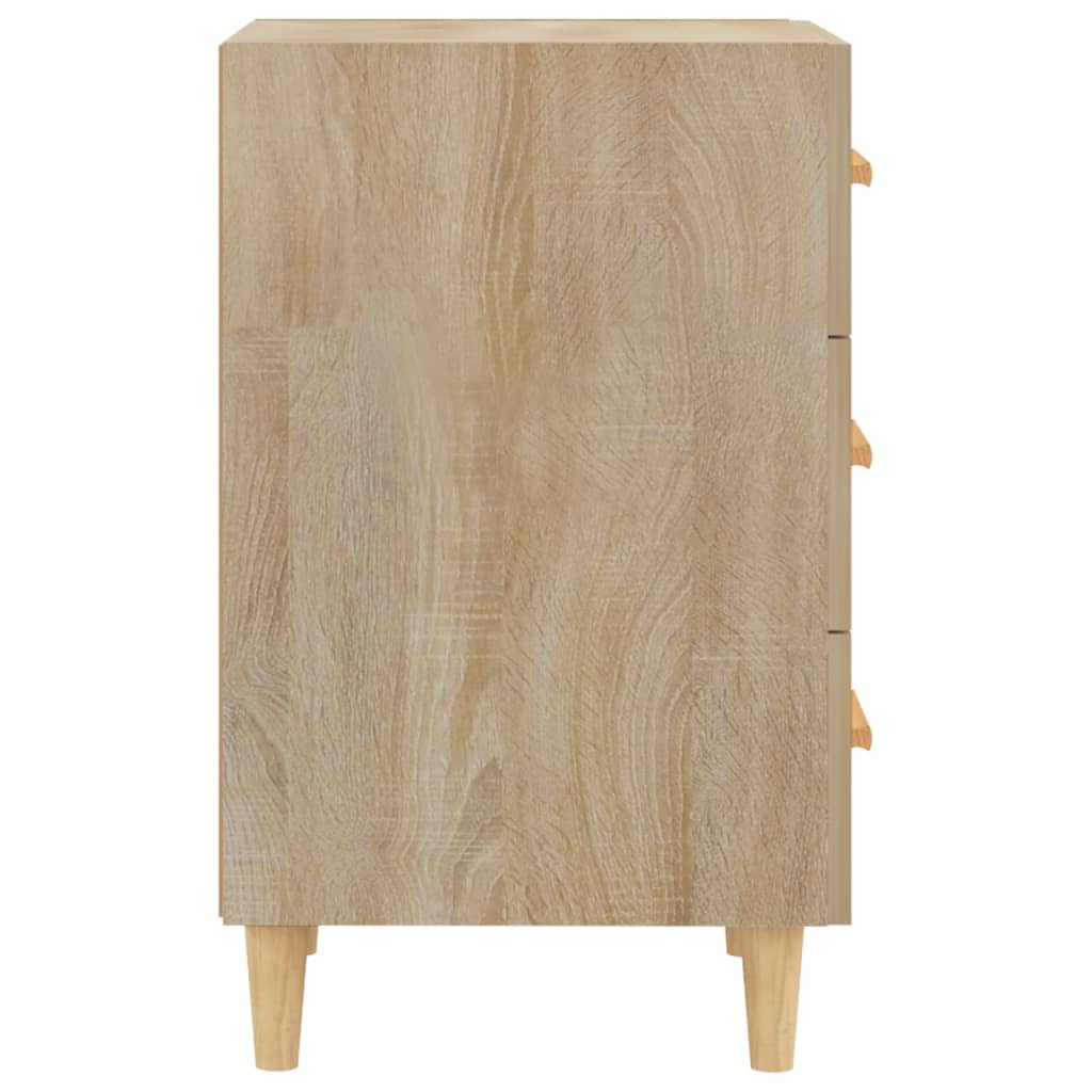 Nattbord sonoma eik 40x40x66 cm konstruert tre