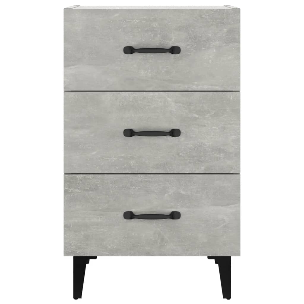 Nattbord betonggrå 40x40x66 cm konstruert tre
