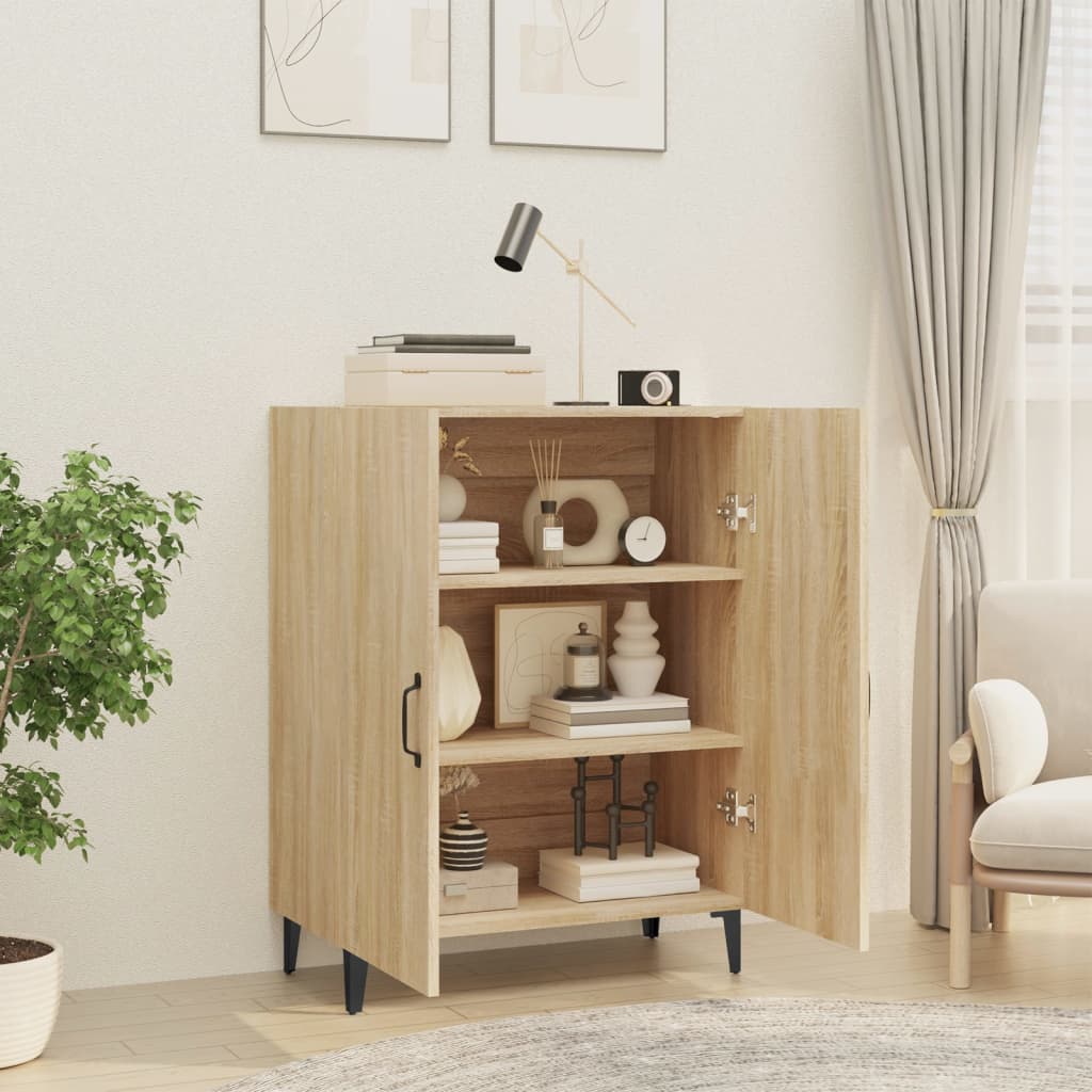 Skjenk sonoma eik 70x34x90 cm konstruert tre