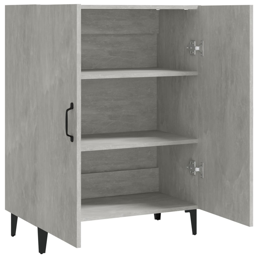 Skjenk betonggrå 70x34x90 cm konstruert tre