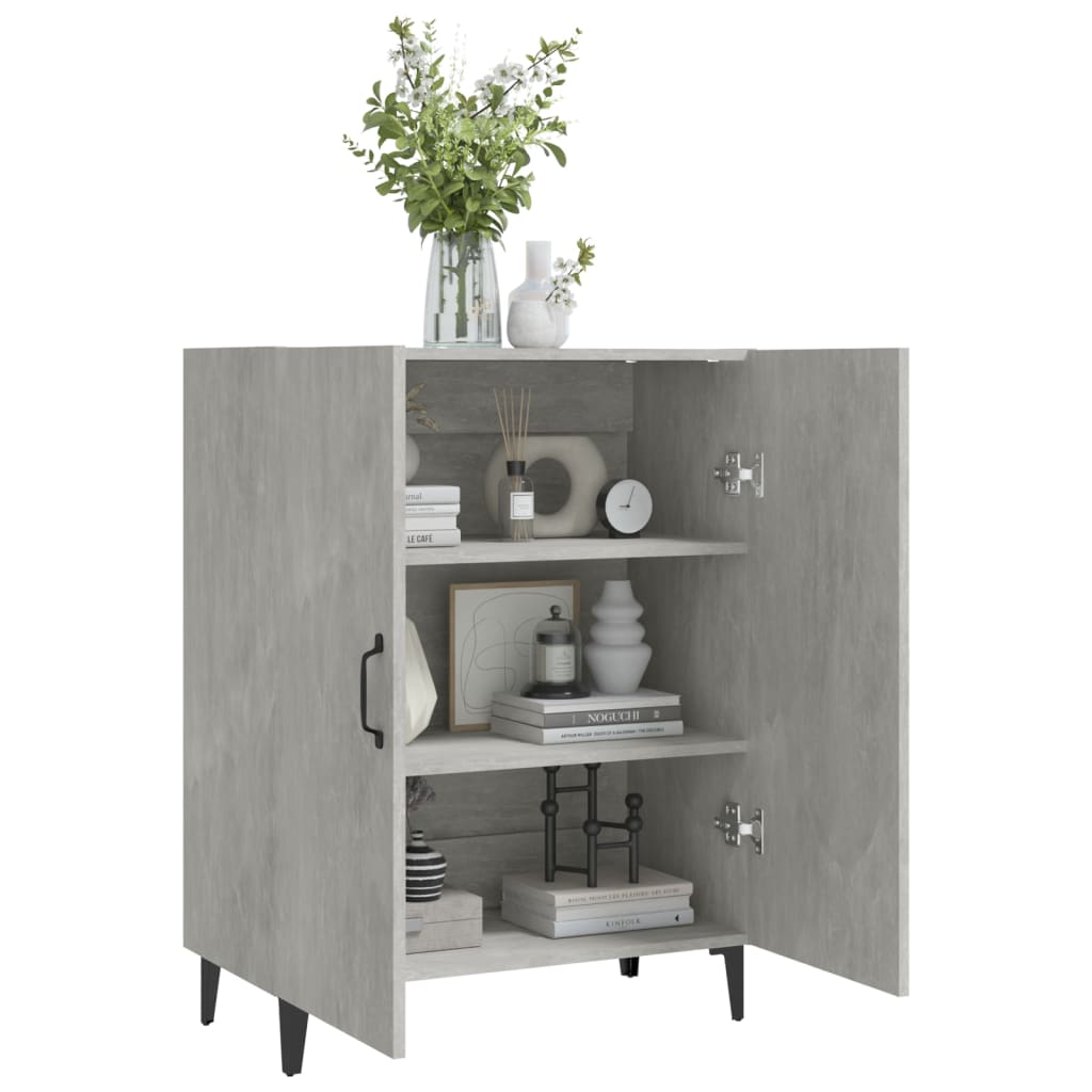Skjenk betonggrå 70x34x90 cm konstruert tre