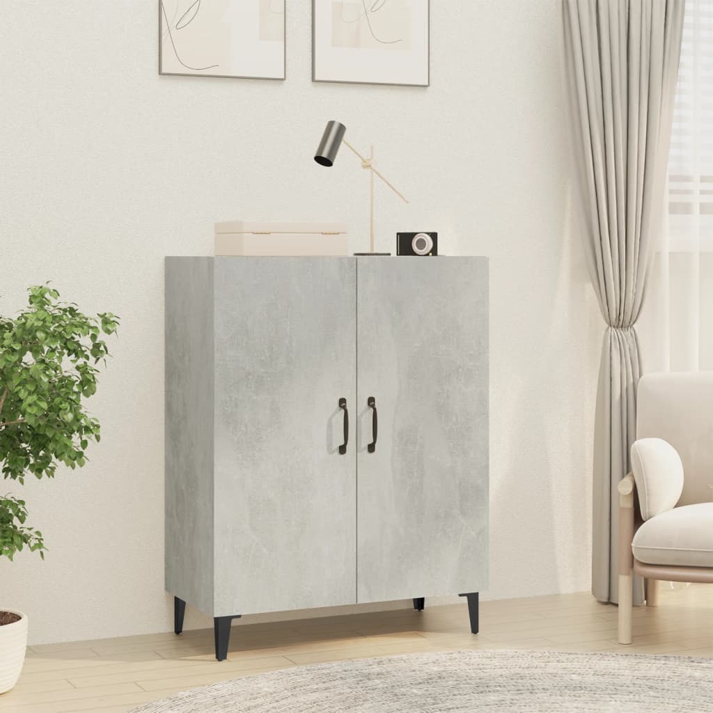 Skjenk betonggrå 70x34x90 cm konstruert tre