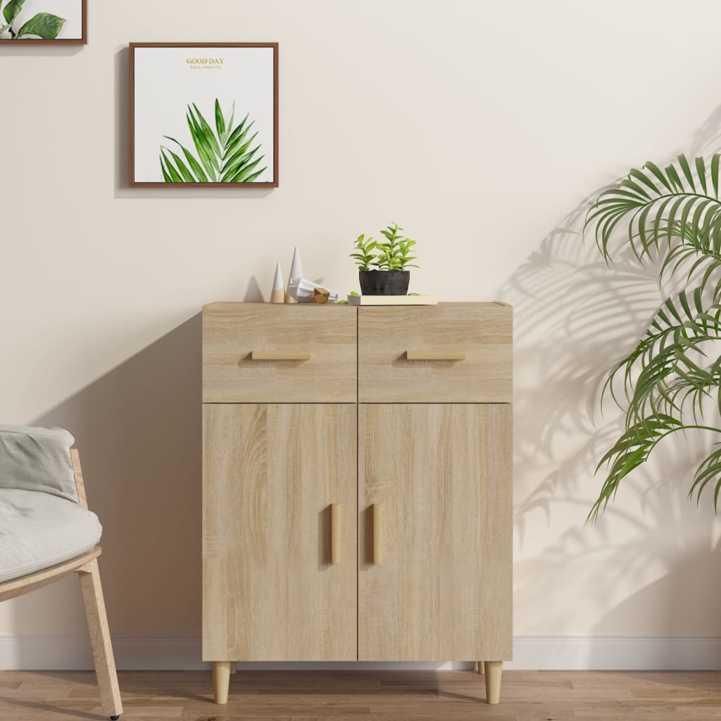 Skjenk sonoma eik 69,5x34x89 cm konstruert tre