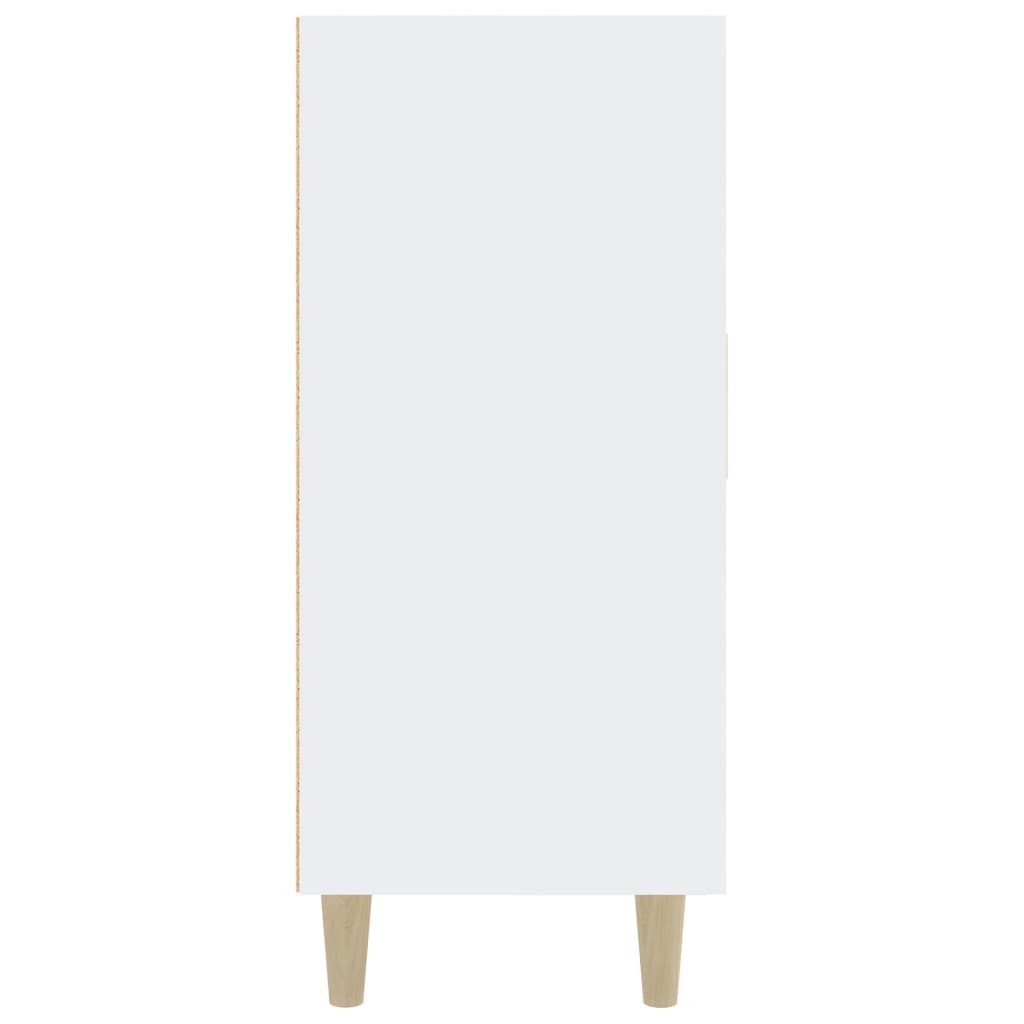 Skjenk hvit 90x34x80 cm konstruert tre